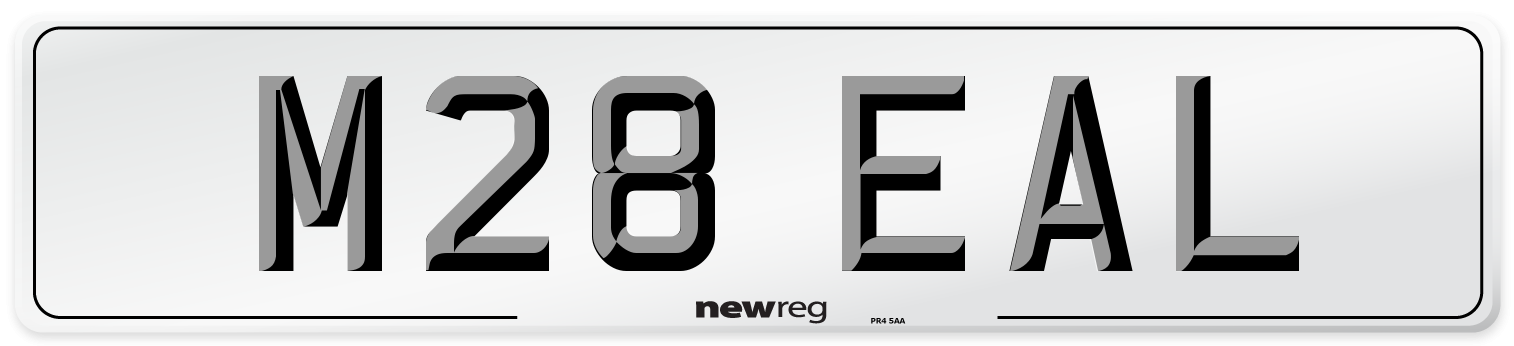 M28 EAL Number Plate from New Reg